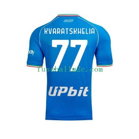 Fußballtrikots SSC Neapel Khvicha Kvaratskhelia 77 Heim Trikotsatz 2023-2024 Fußballtrikots SSC Neapel Khvicha Kvaratskhelia 77 Heim Trikotsatz 2023-2024